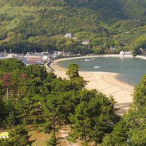 松原海水浴場（まつばらかいすいよくじょう）　愛媛県越智郡上島町弓削