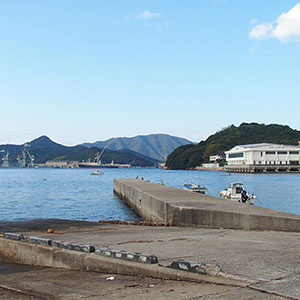 旧明神港（みょうじんこう）　愛媛県越智郡上島町弓削